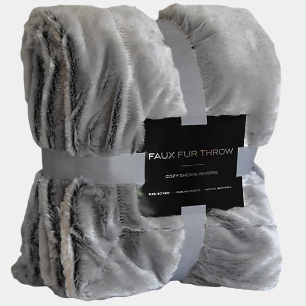 Faux Fur Sherpa Blanket Thumbnail