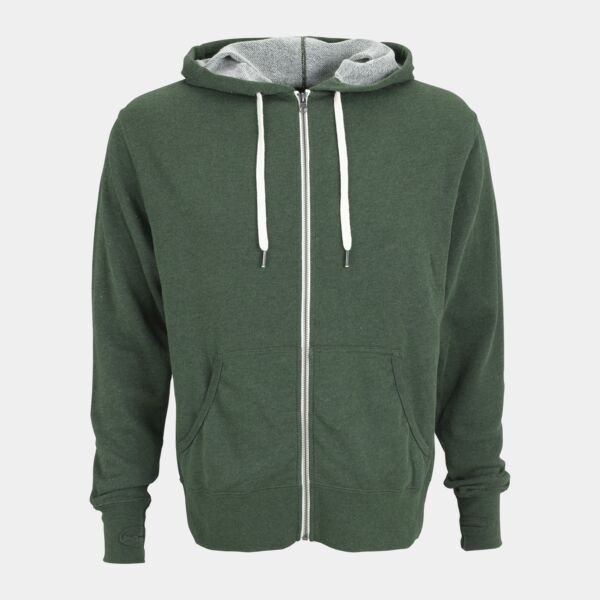 Unisex Heather French Terry Full-Zip Hoodie Thumbnail