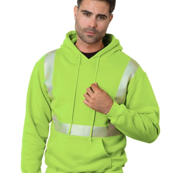 USA-Made High Visibility Hooded Sweatshirt Thumbnail