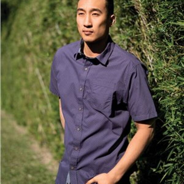 Peached Printed Poplin Short Sleeve Shirt Thumbnail